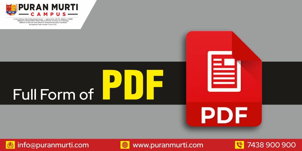Full form of PDF