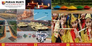 Holidays 2026. Students celebrating festivals at Puran Murti