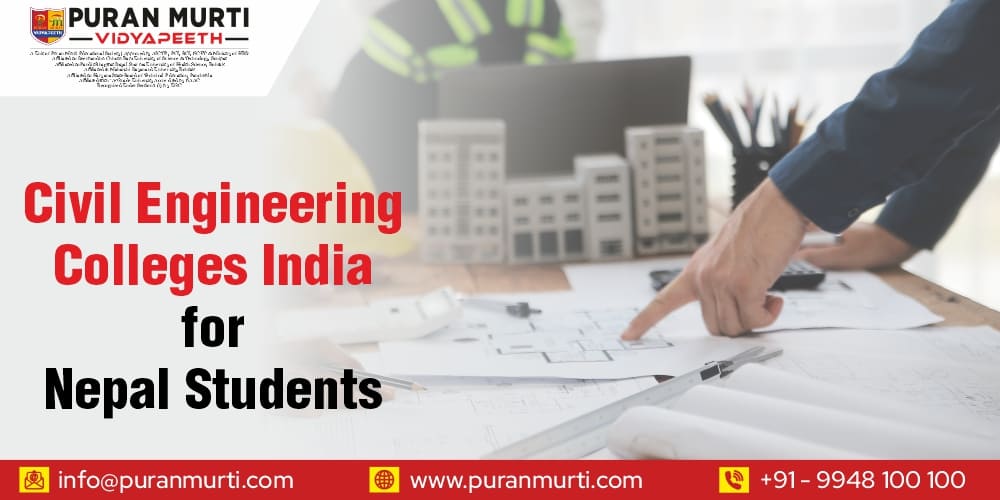 Civil engineering colleges India for Nepal students