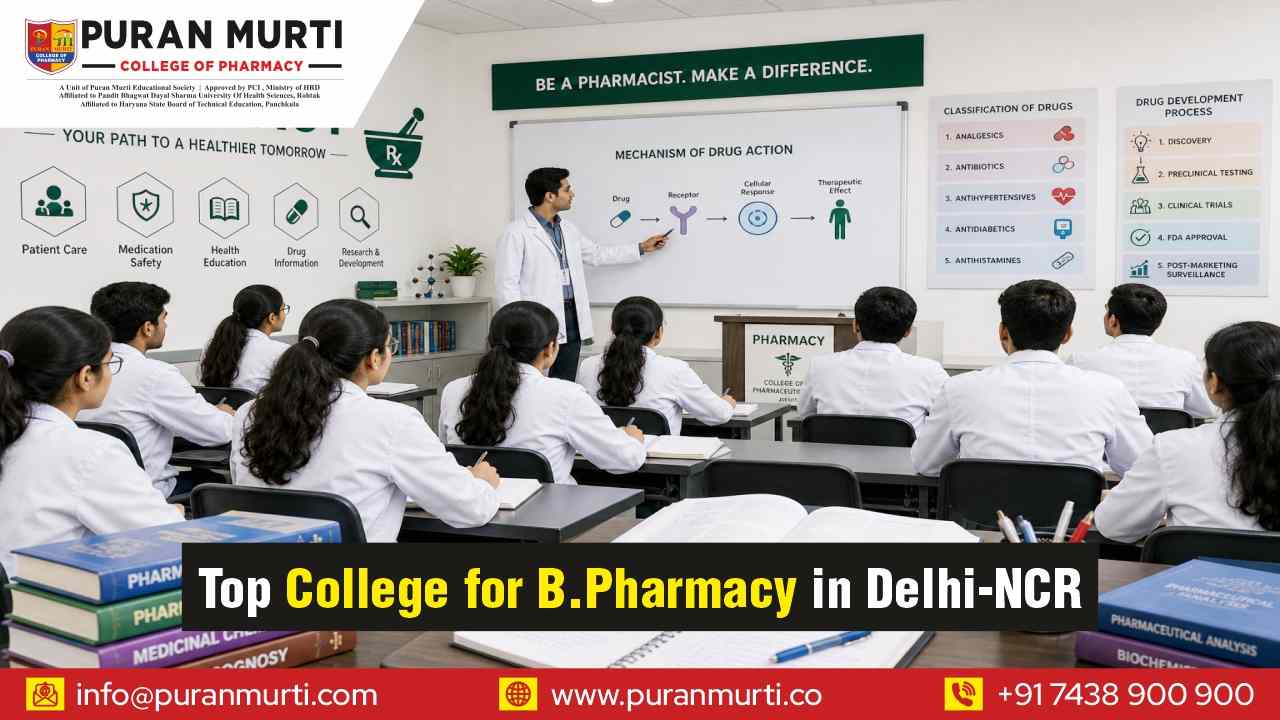 Top College for B Pharmacy in Delhi NCR