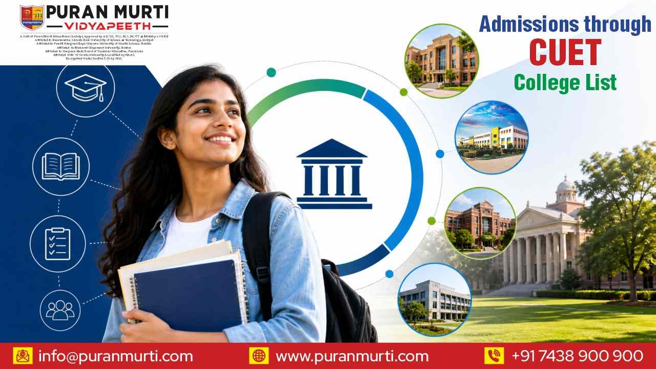 Admissions through CUET College List