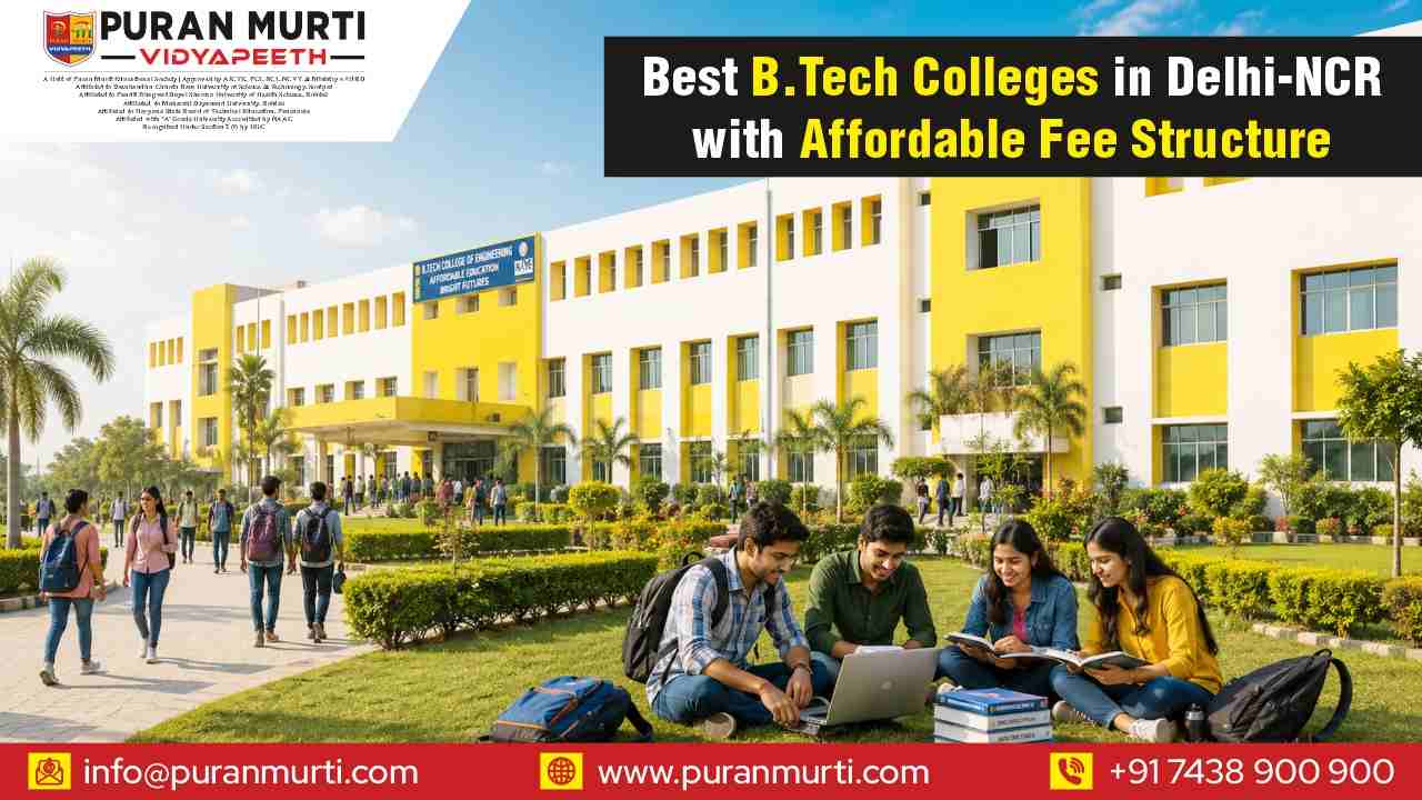 Best Btech Colleges in Delhi Ncr with affordable fee structure