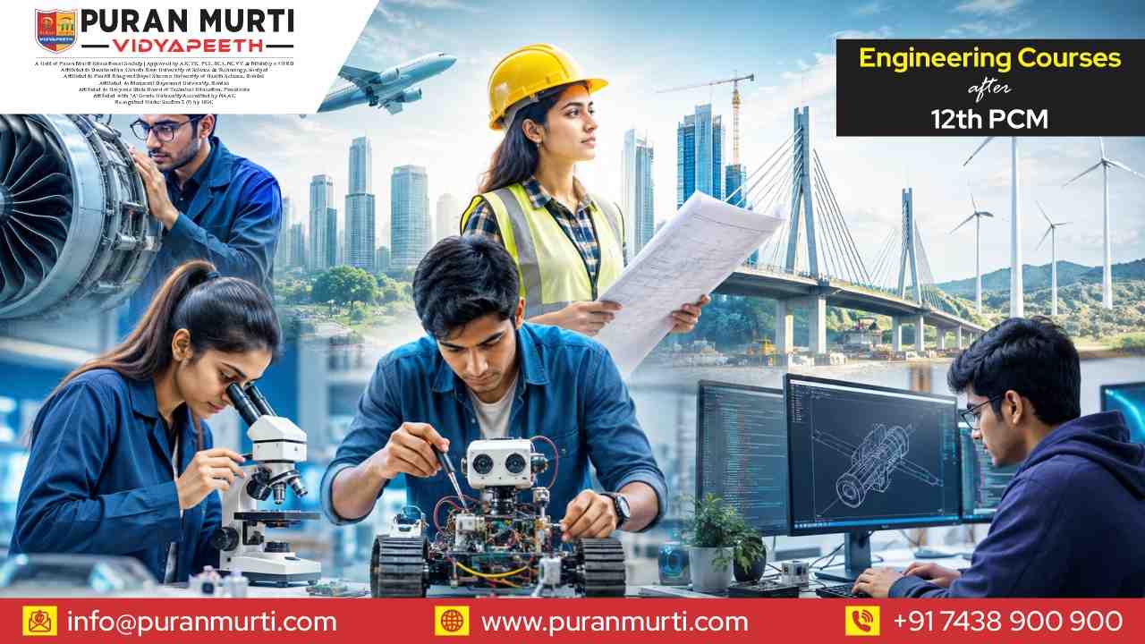 engineering courses after 12th PCM