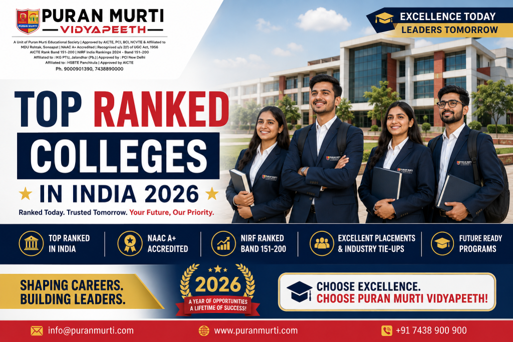Top Ranked Colleges in India 2026